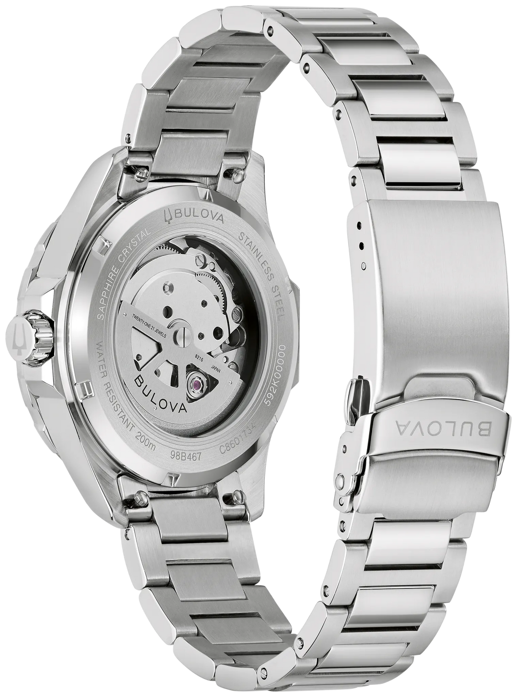 Bulova 98B467 watch - Bracelet and back (manufacturer image 2 of 4)