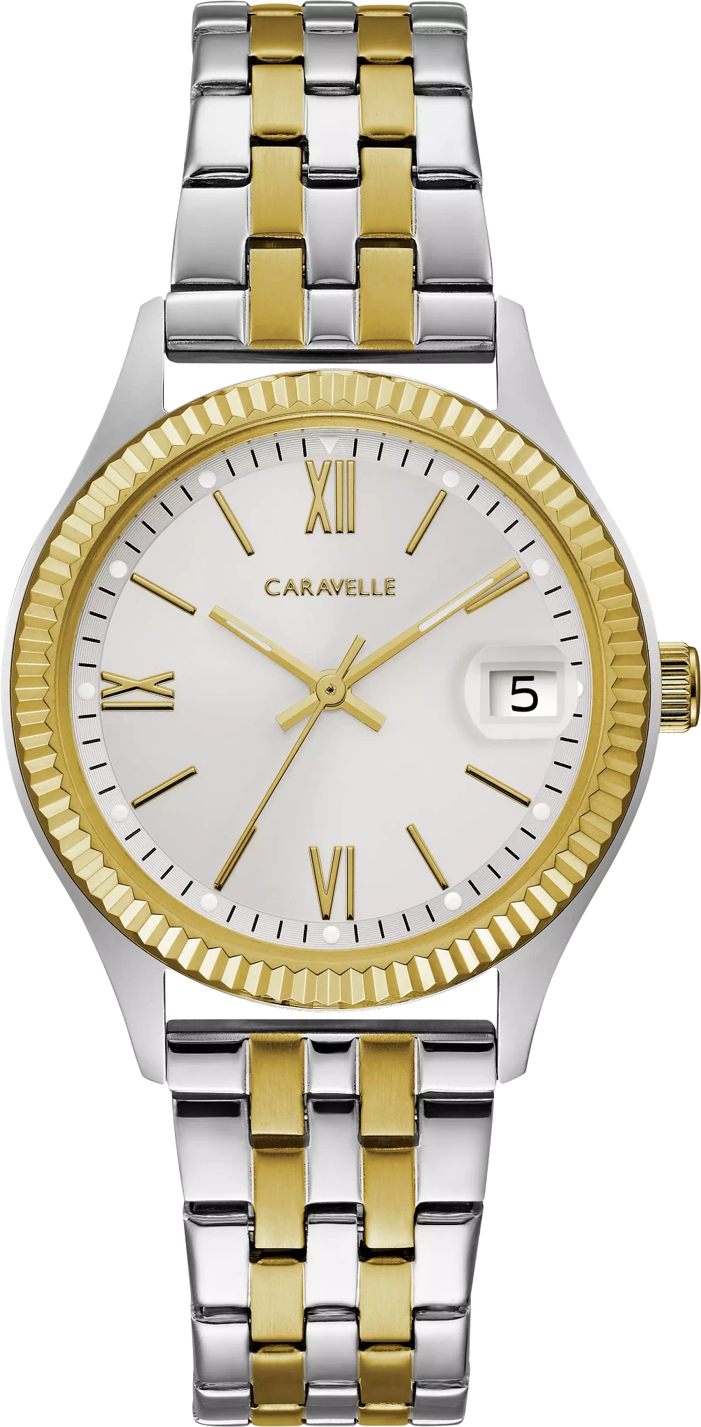Caravelle Dress 45M112 Women's Two-Tone Quartz Watch