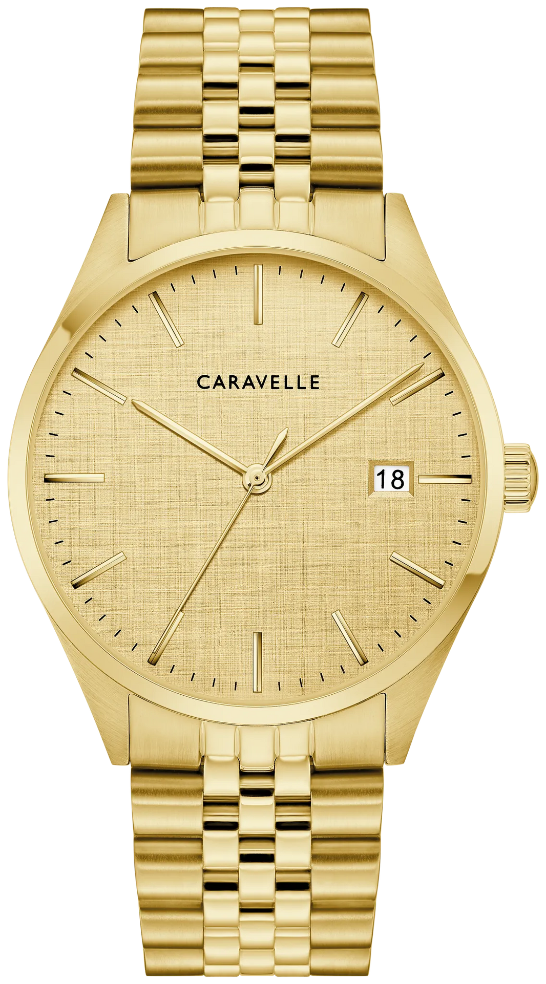 Caravelle Classic 44B132 Men's Gold-Tone Quartz Watch