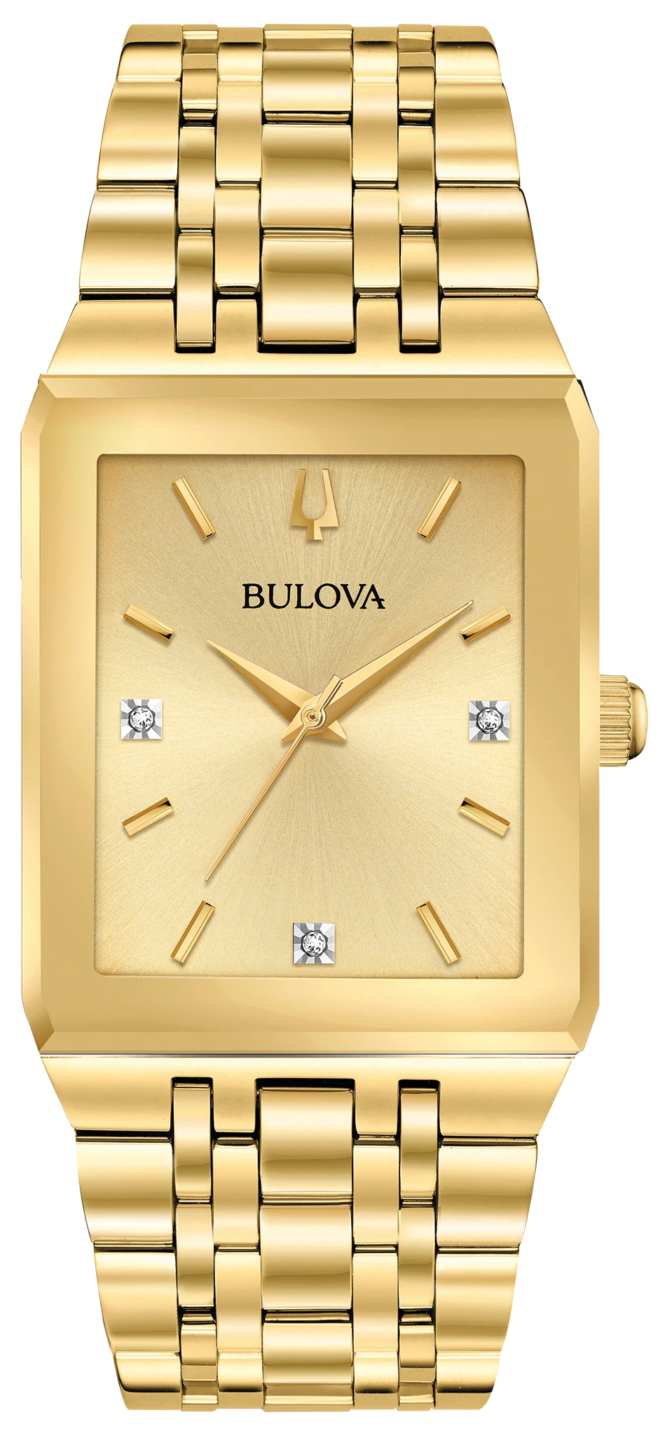 Bulova Quadra 97D120 Gold-Tone Quartz Watch