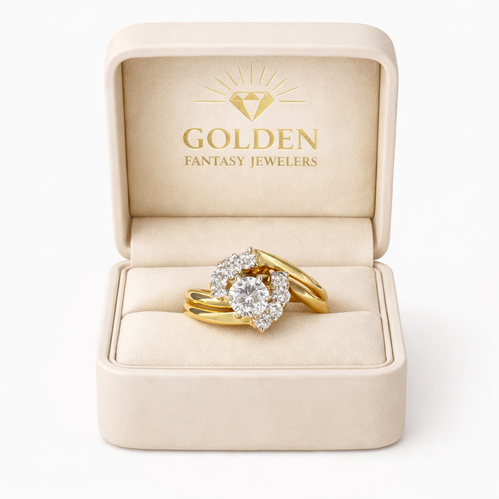 14K Yellow Gold Ring 0.30 ct Natural Diamond