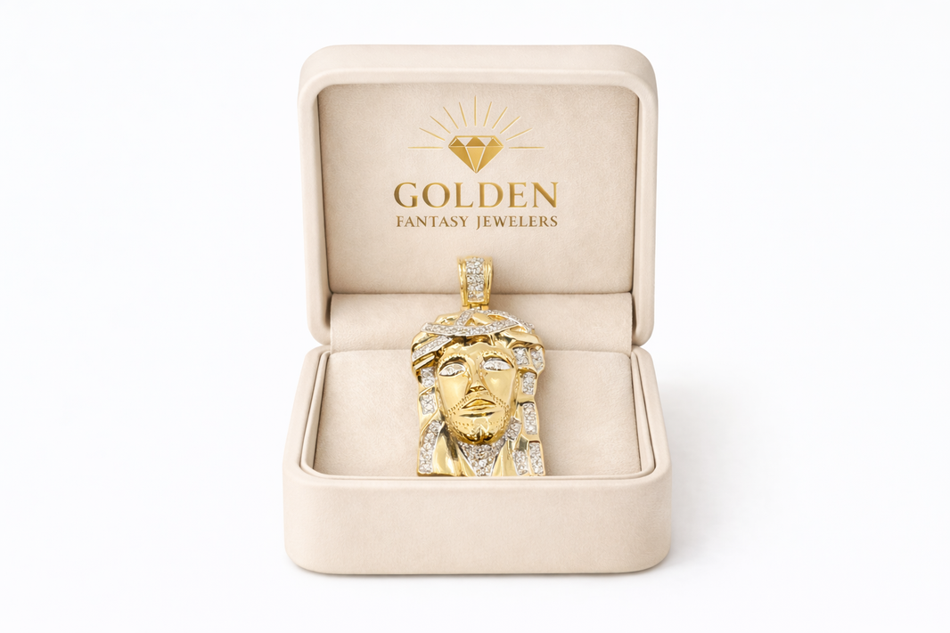 10K Yellow Gold Charm 0.22 ct Natural Diamond