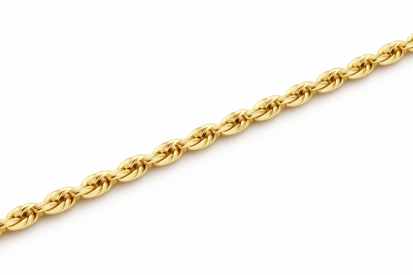 10k/14k - 1.50mm Diamond-Cut Rope Chain - Yellow Gold