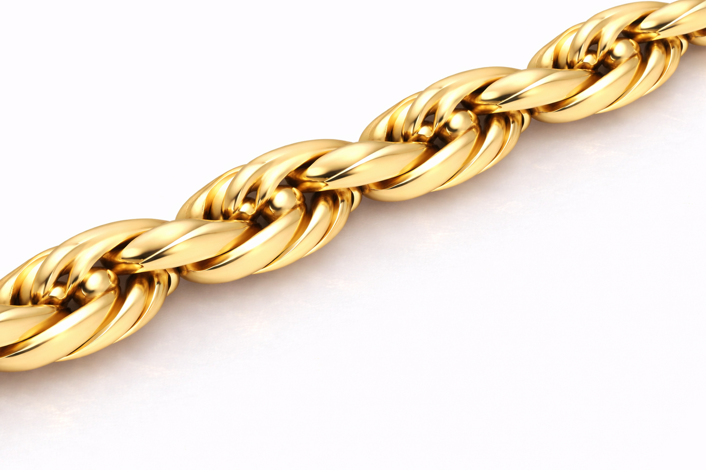 10k/14k - 6.50mm Diamond-Cut Rope Chain - Yellow Gold