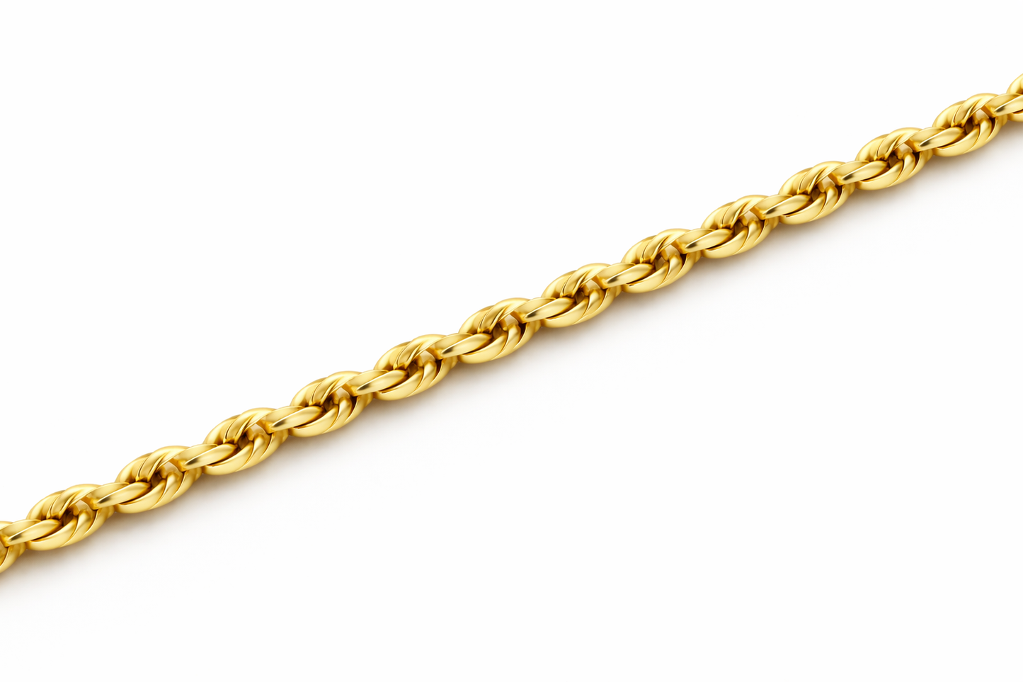 14k - 1.50mm Diamond-Cut Rope Baby Bracelet - Yellow Gold
