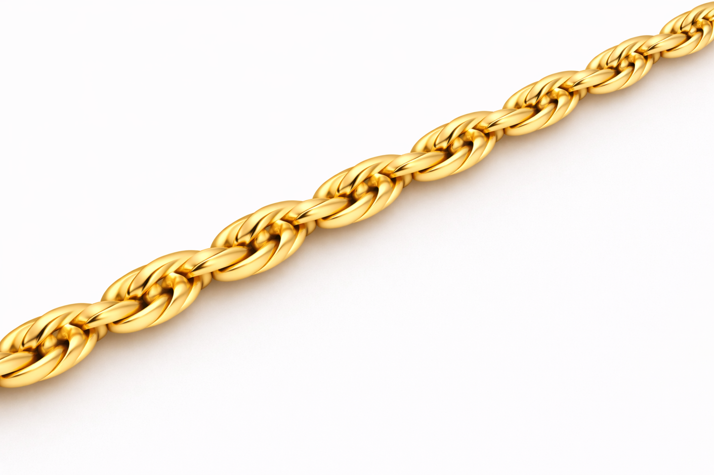 10k/14k - 2.75mm Diamond-Cut Rope Chain - Yellow Gold