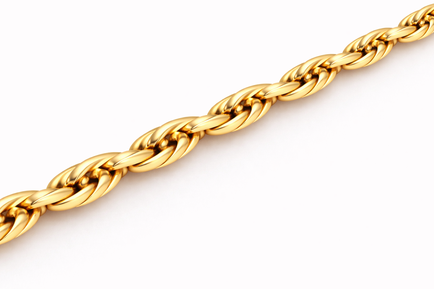 10k/14k - 3.00mm Diamond-Cut Rope Chain - Yellow Gold