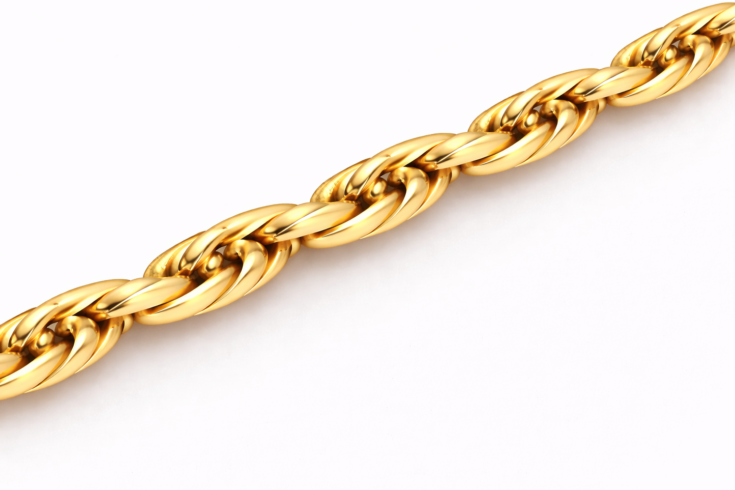 10k/14k - 3.50mm Diamond-Cut Rope Chain - Yellow Gold