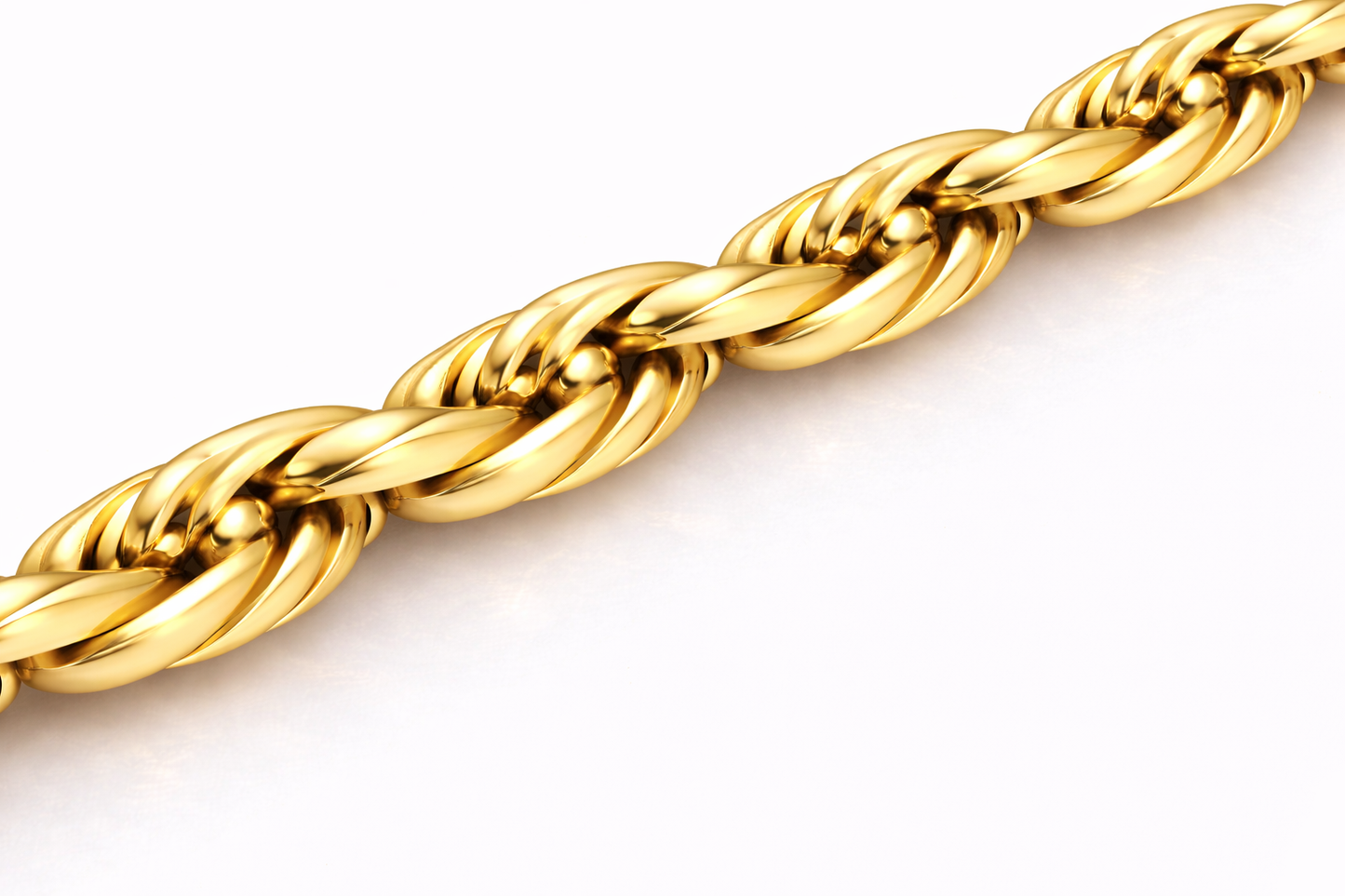 10k/14k - 5.50mm Diamond-Cut Rope Chain - Yellow Gold