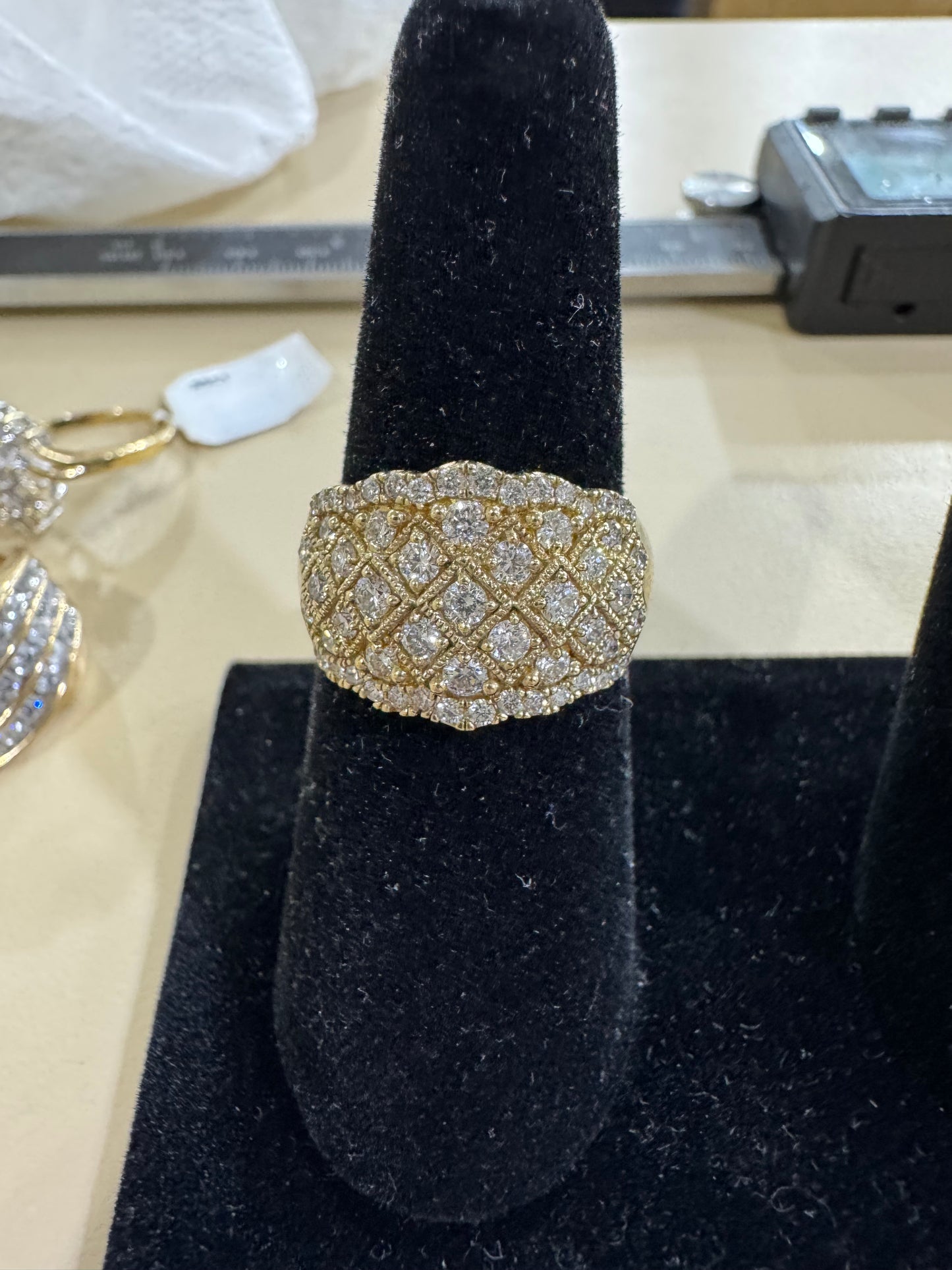 10K Yellow Gold Ring 1.00 ct Natural Diamond