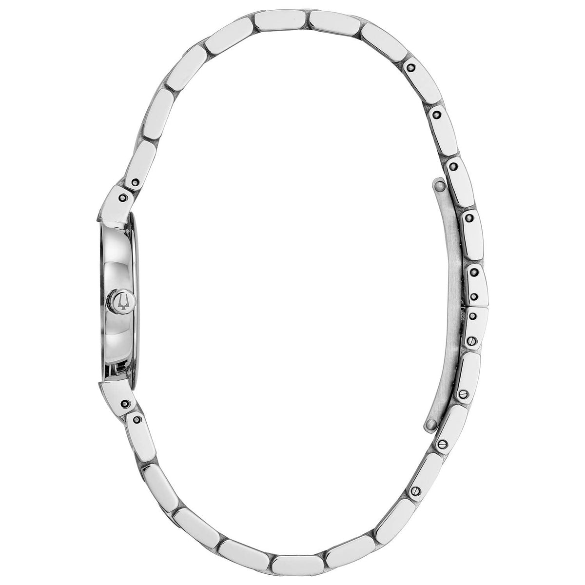 Bulova Futuro 96P172 Women's Black Mother-of-Pearl Diamond-Accent Quartz Watch - additional view 2