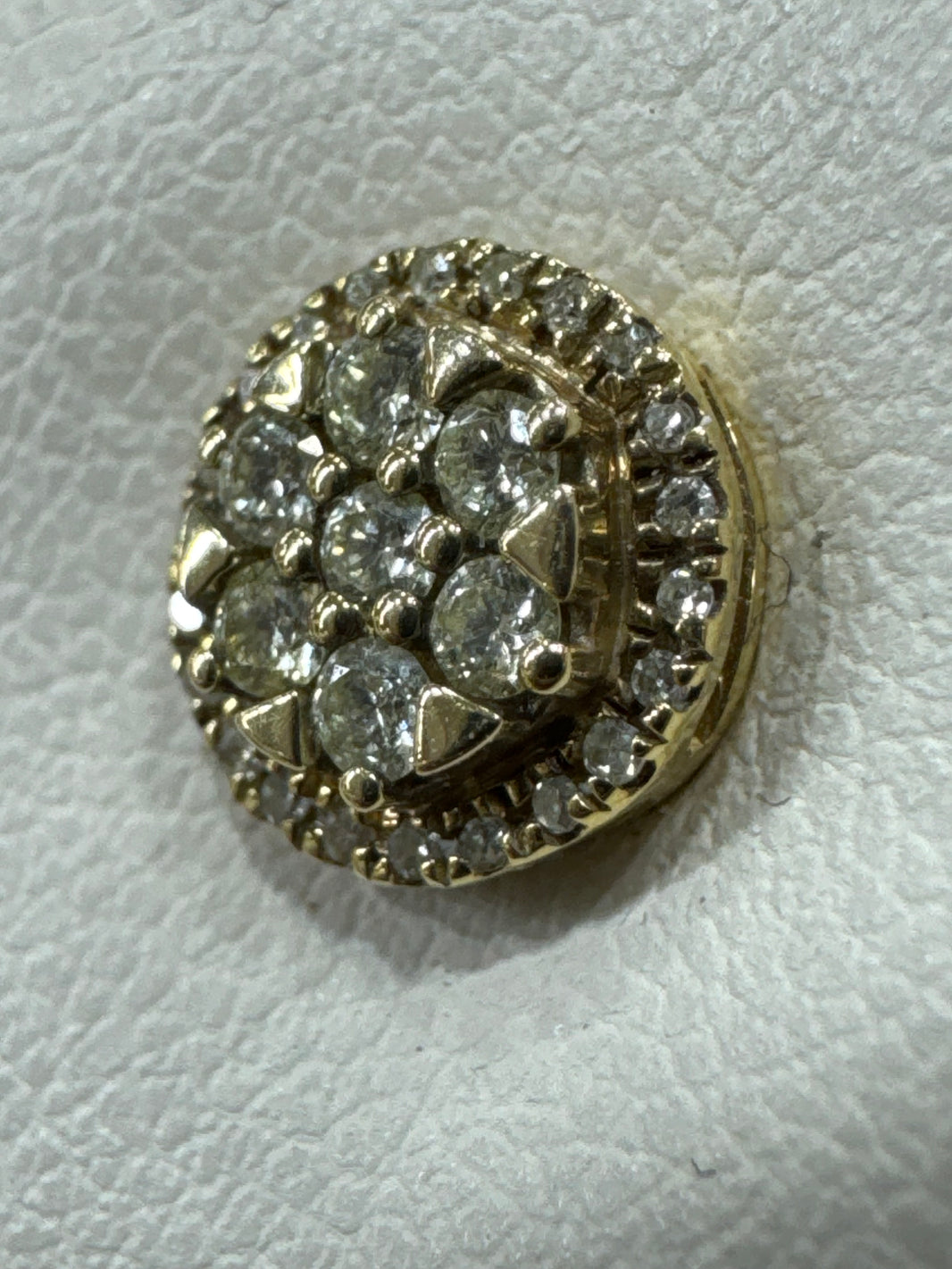 10K Yellow Gold Earrings 0.48 ct Natural Diamond