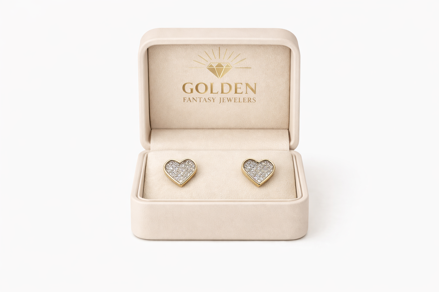 14K Yellow Gold Earrings 1.00 ct Natural Diamond