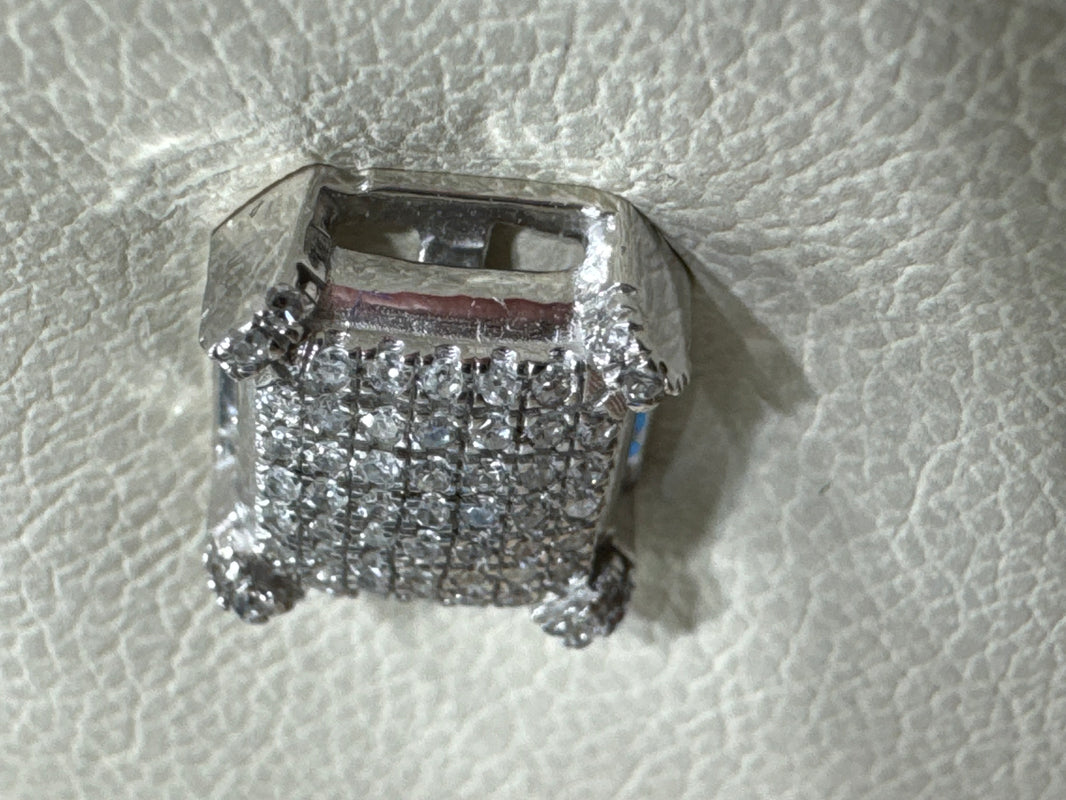 10K White Gold Earrings 0.25 ct Natural Diamond