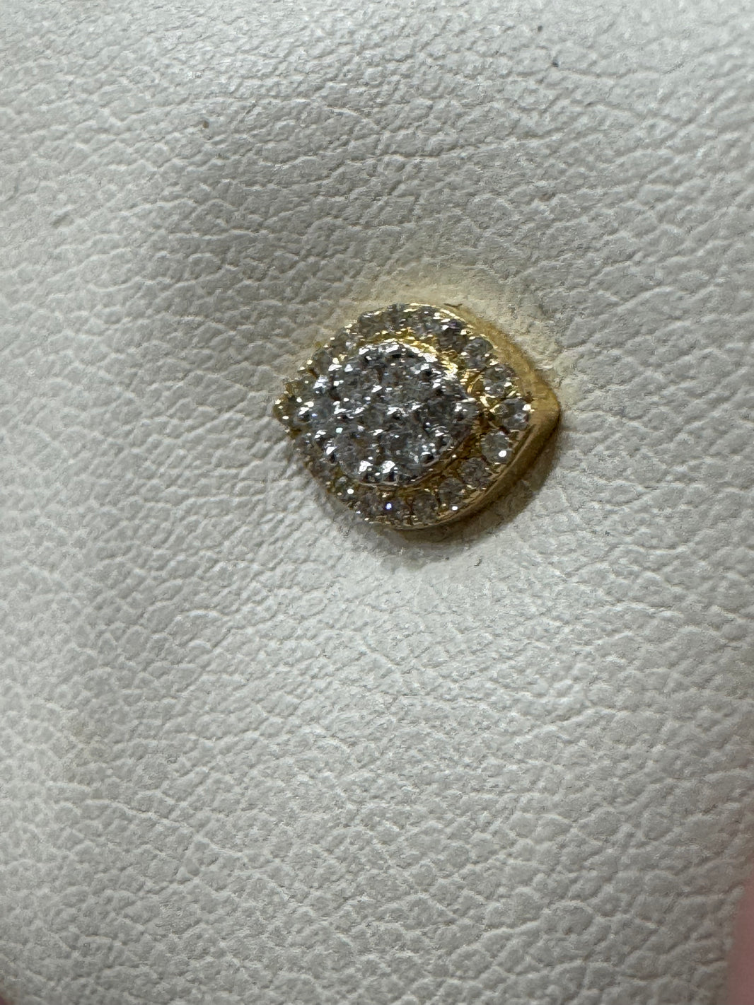 14K Yellow Gold Earrings 0.25 ct Natural Diamond