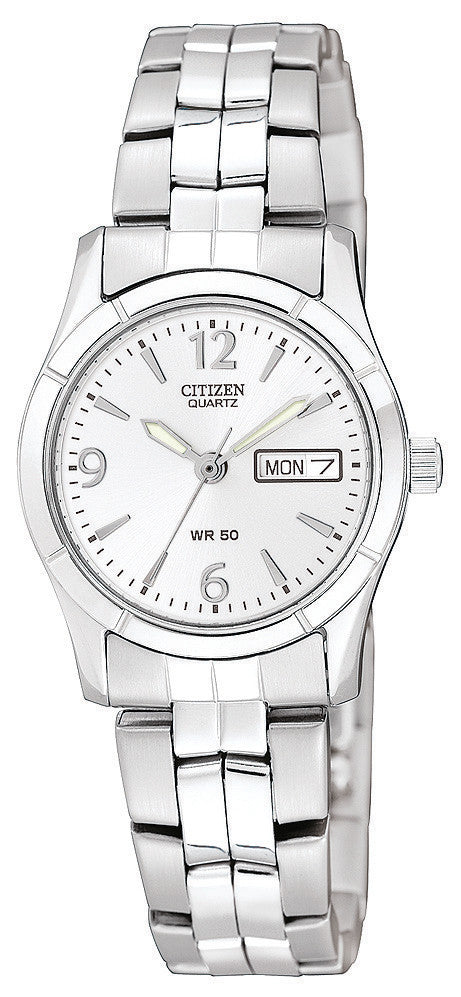 Citizen EQ0540-57A Women's Silver-Tone Quartz Watch - front view