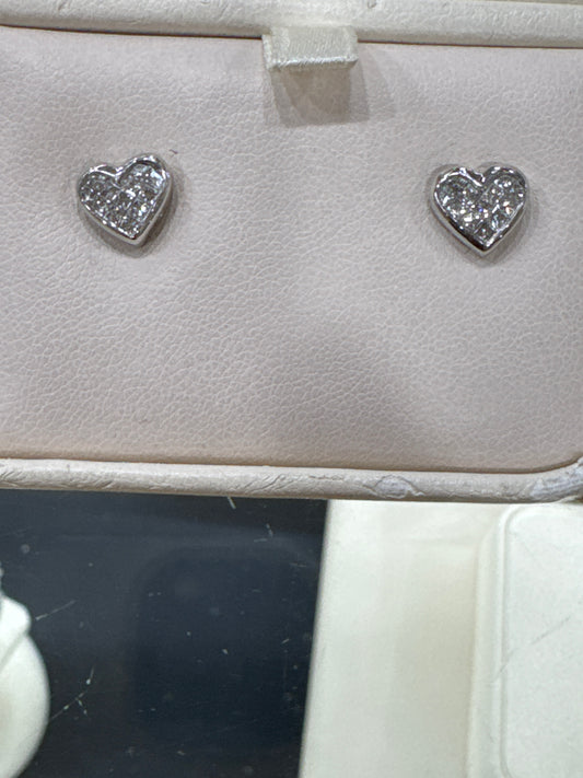 14K White Gold Women's Earrings 0.75 ct Natural Diamond