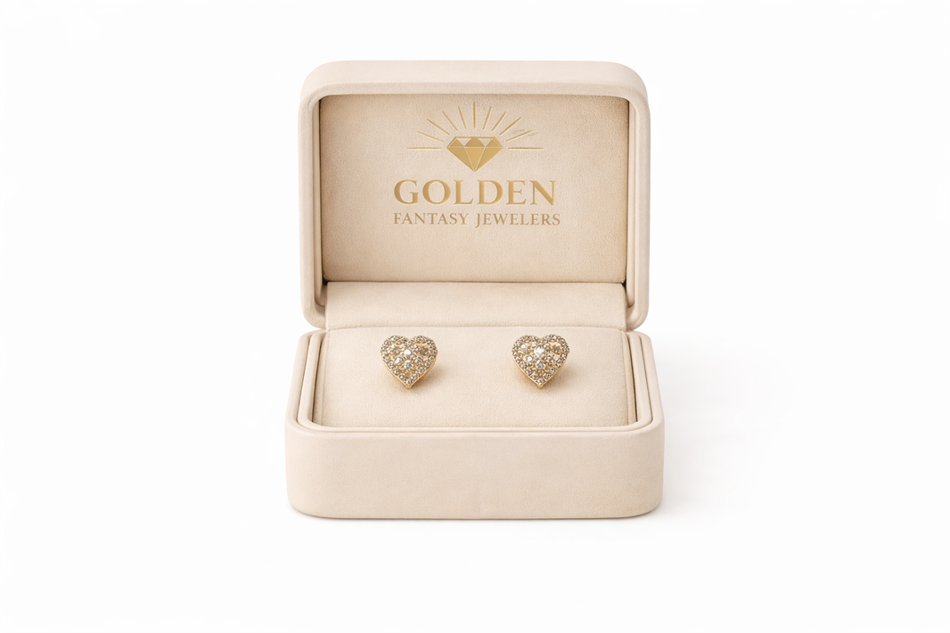 14K Yellow Gold Earrings 0.33 ct Natural Diamond