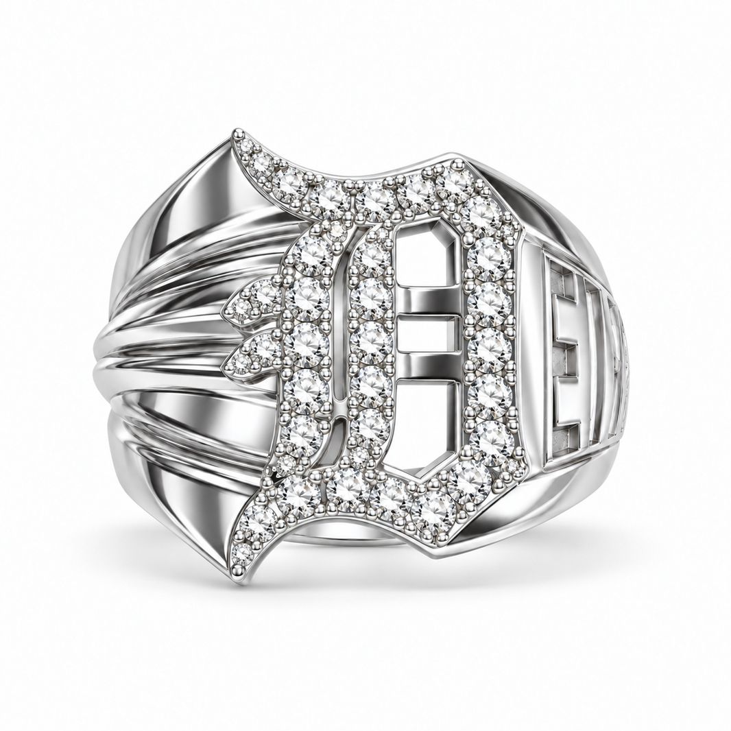 Sterling Silver “Detroit” Ring 0.50 ct Lab Grown Diamond