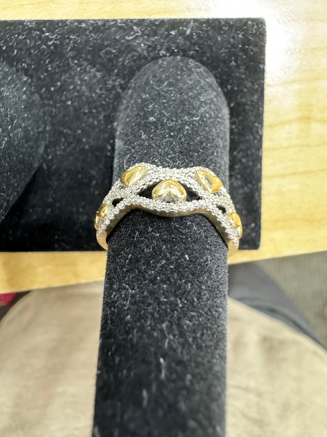 10K Yellow Gold Women's Ring 0.22 ct Natural Diamond