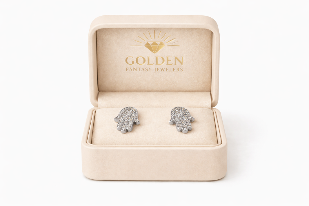 14K White Gold Earrings 0.31 ct Natural Diamond