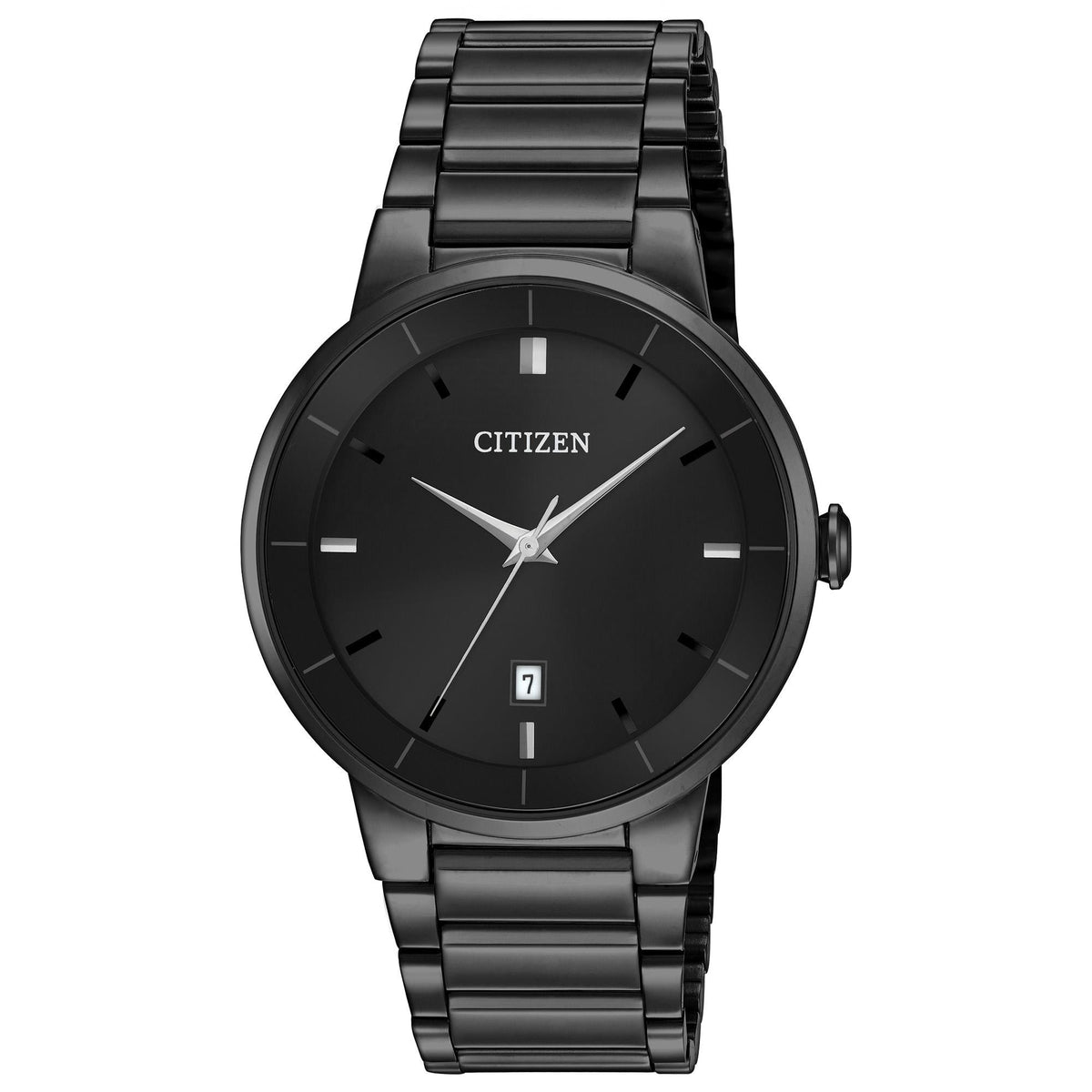 Citizen BI5017-50E Men's Black Quartz Watch - front view
