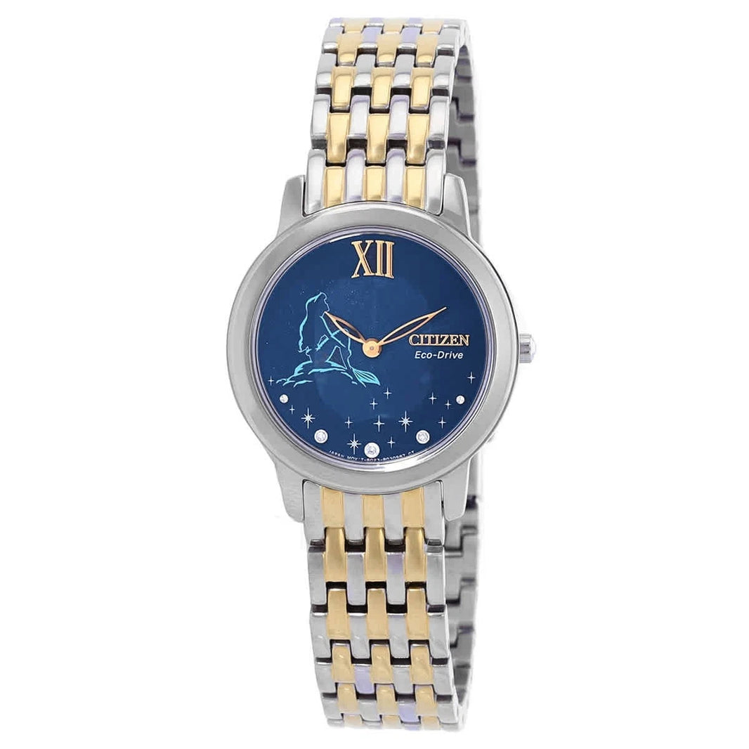 Citizen Ariel Diamond Disney Princess Blue Dial Ladies Watch EX1499-50W