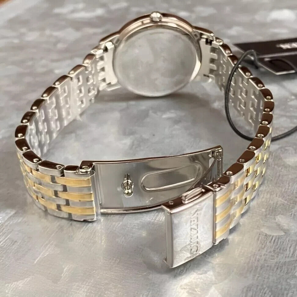 CITIZEN EX1499-50W "DISNEY PRINCESS ARIEL" DIAMOND WATCH BLUE DIAL RETAIL $425