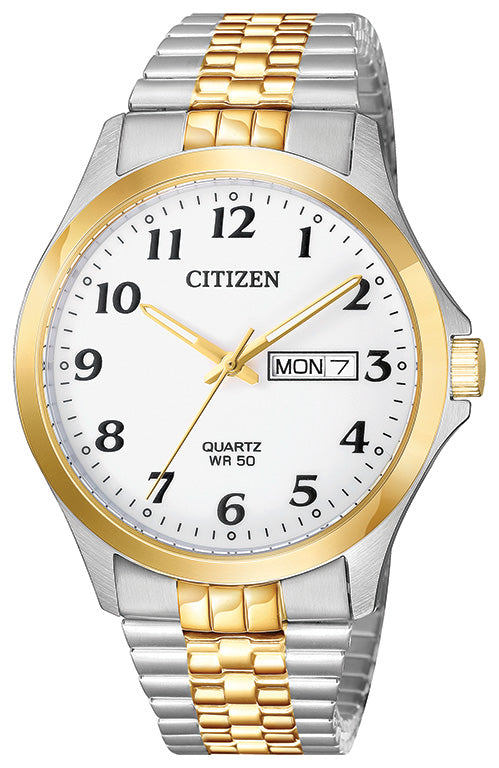 Citizen BF5004-93A Men's Two-Tone Quartz Watch - front view