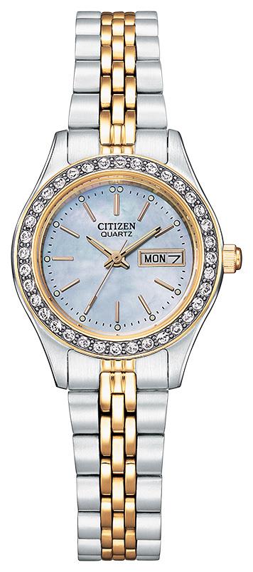 Citizen EQ0539-56Y Women's Two-Tone Quartz Watch - front view