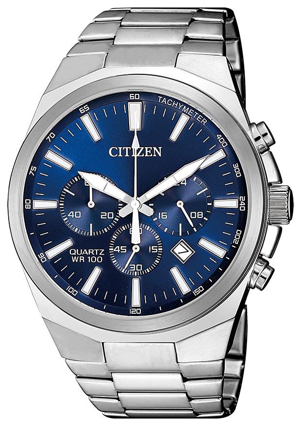 Citizen AN8170-59L Men's Silver-Tone Quartz Watch - front view