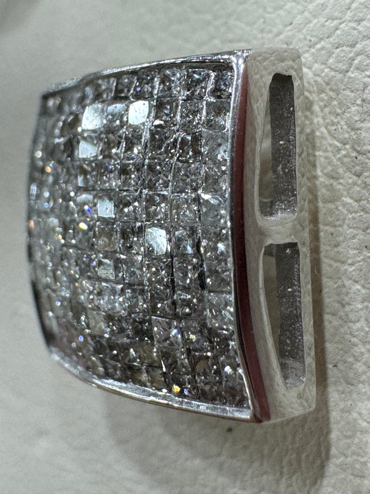 14K White Gold Women's Earrings 1.79 ct Natural Diamond