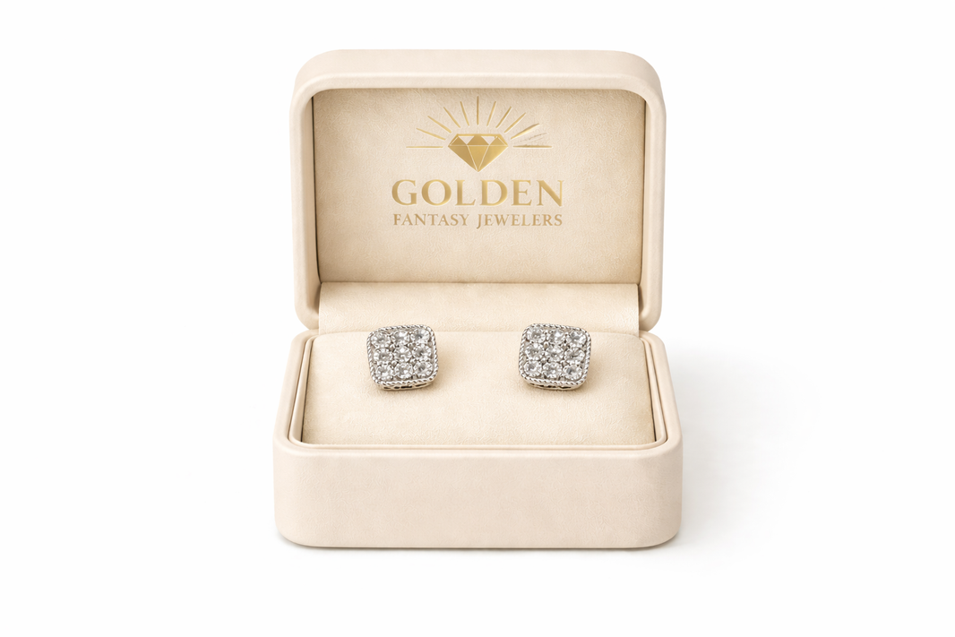10K White Gold Earrings 0.20 ct Natural Diamond