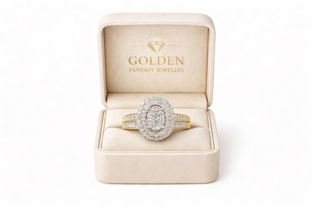 14K Yellow Gold Women's Ring 0.33 Natural Diamond