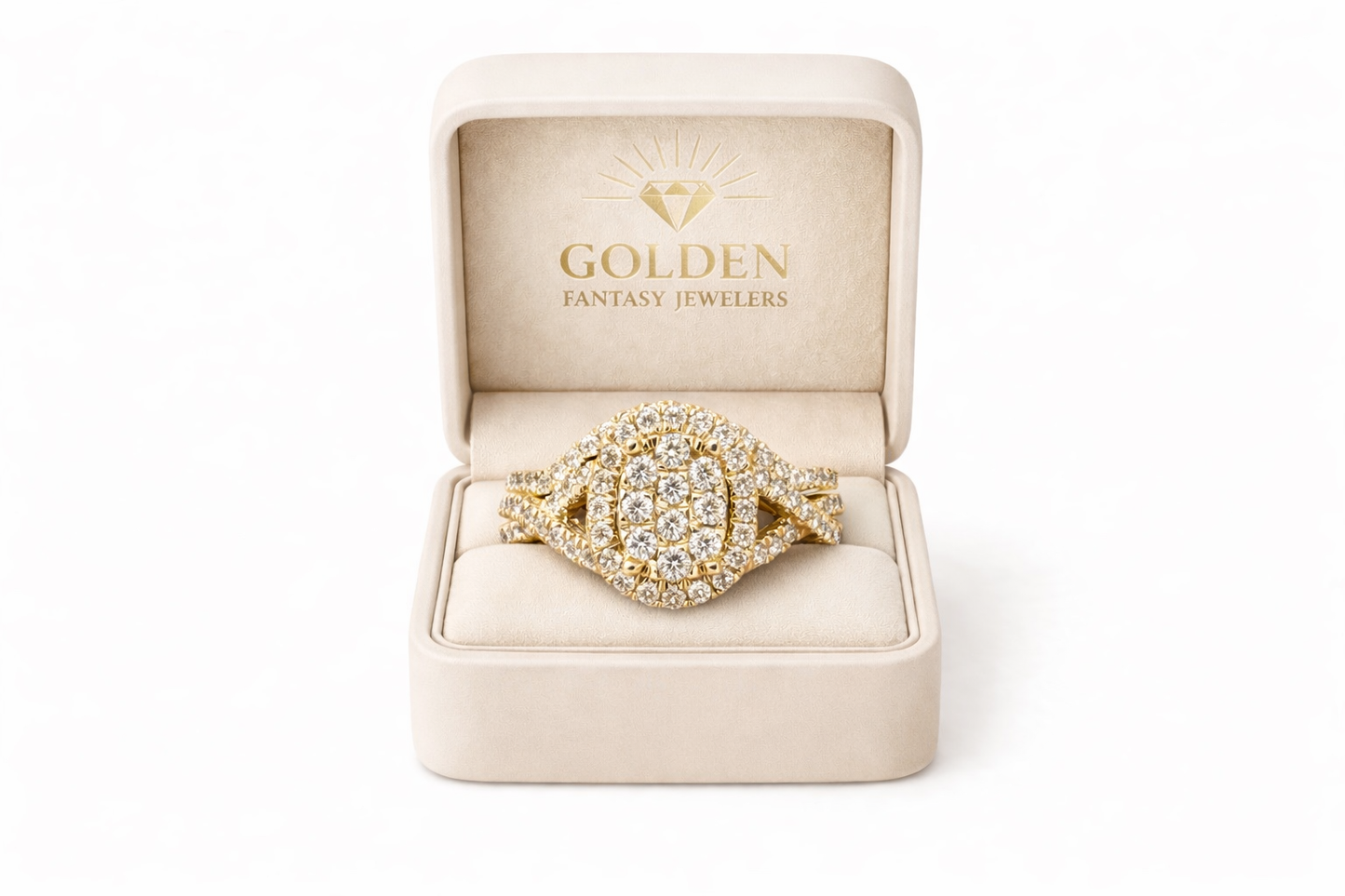 14K Yellow Gold Women's Jewelry Set 0.50 ct Natural Diamond