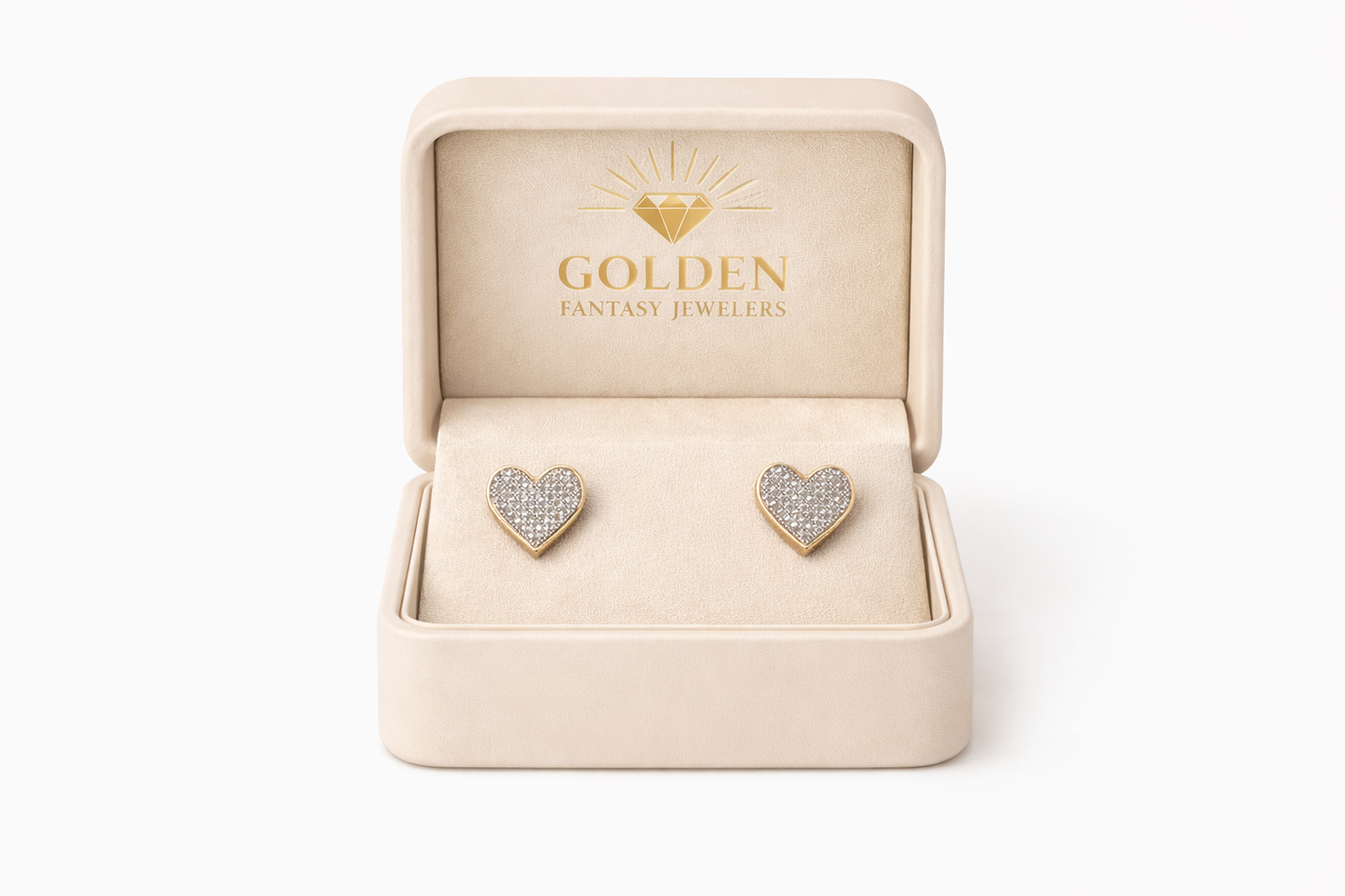 10K Yellow Gold Earrings 0.25 ct Natural Diamond