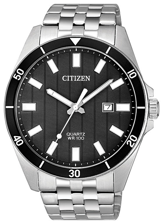 Citizen BI5050-54E Men's Silver-Tone Quartz Watch - front view