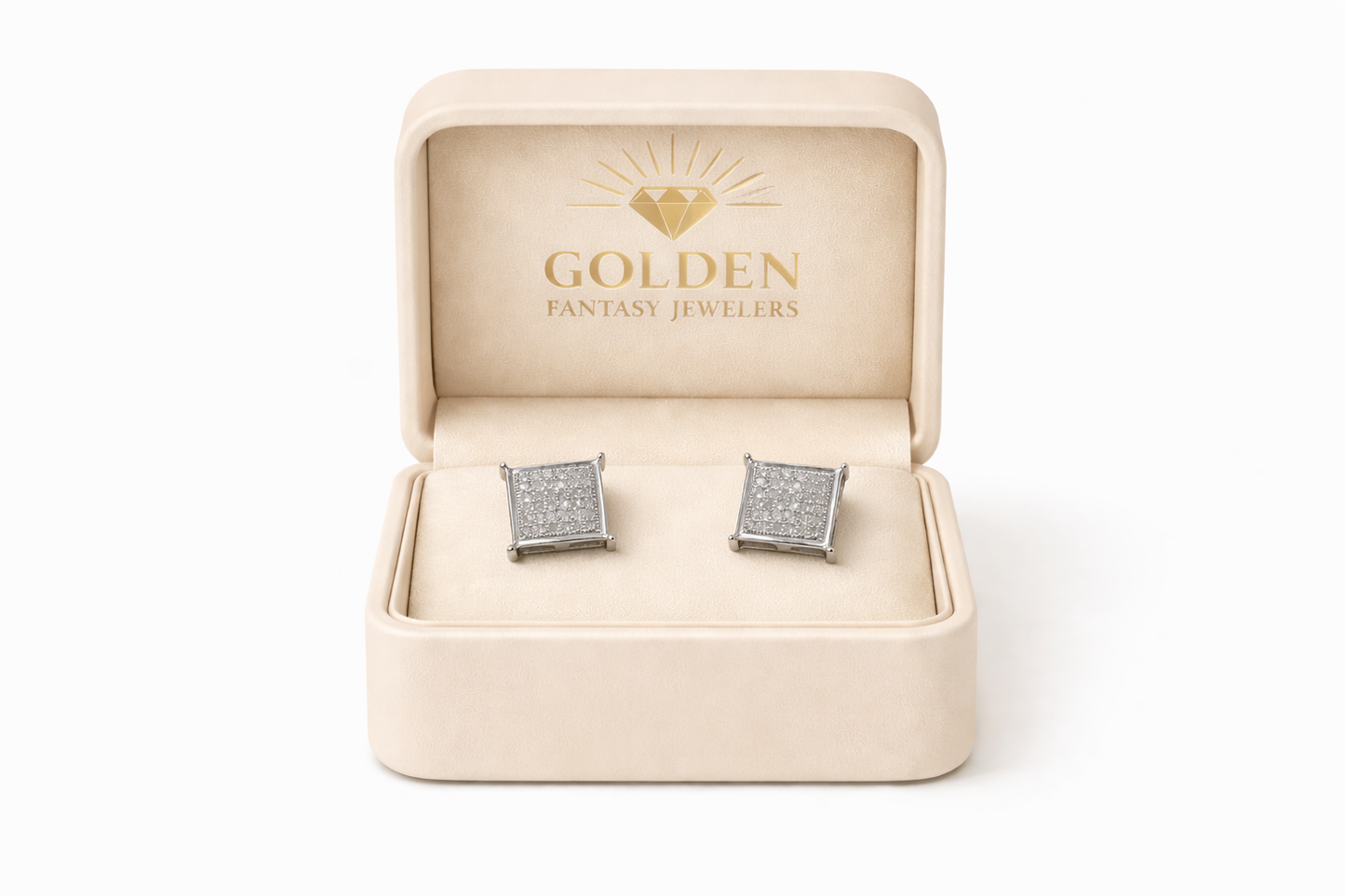 10K White Gold Earrings 0.23 ct Natural Diamond