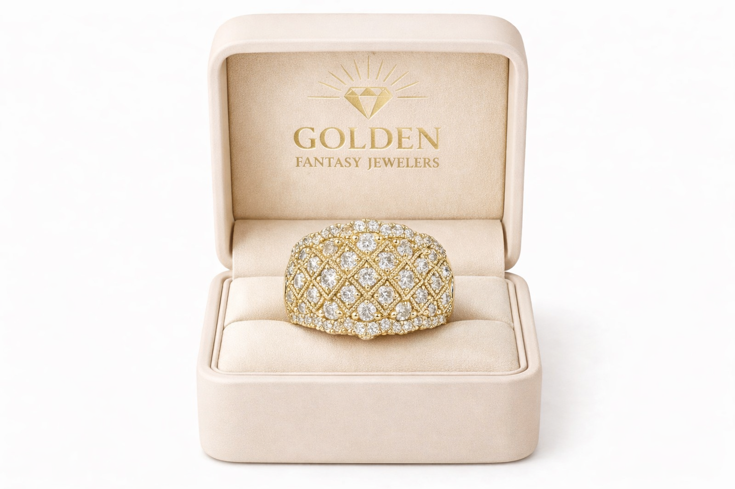 10K Yellow Gold Ring 1.00 ct Natural Diamond