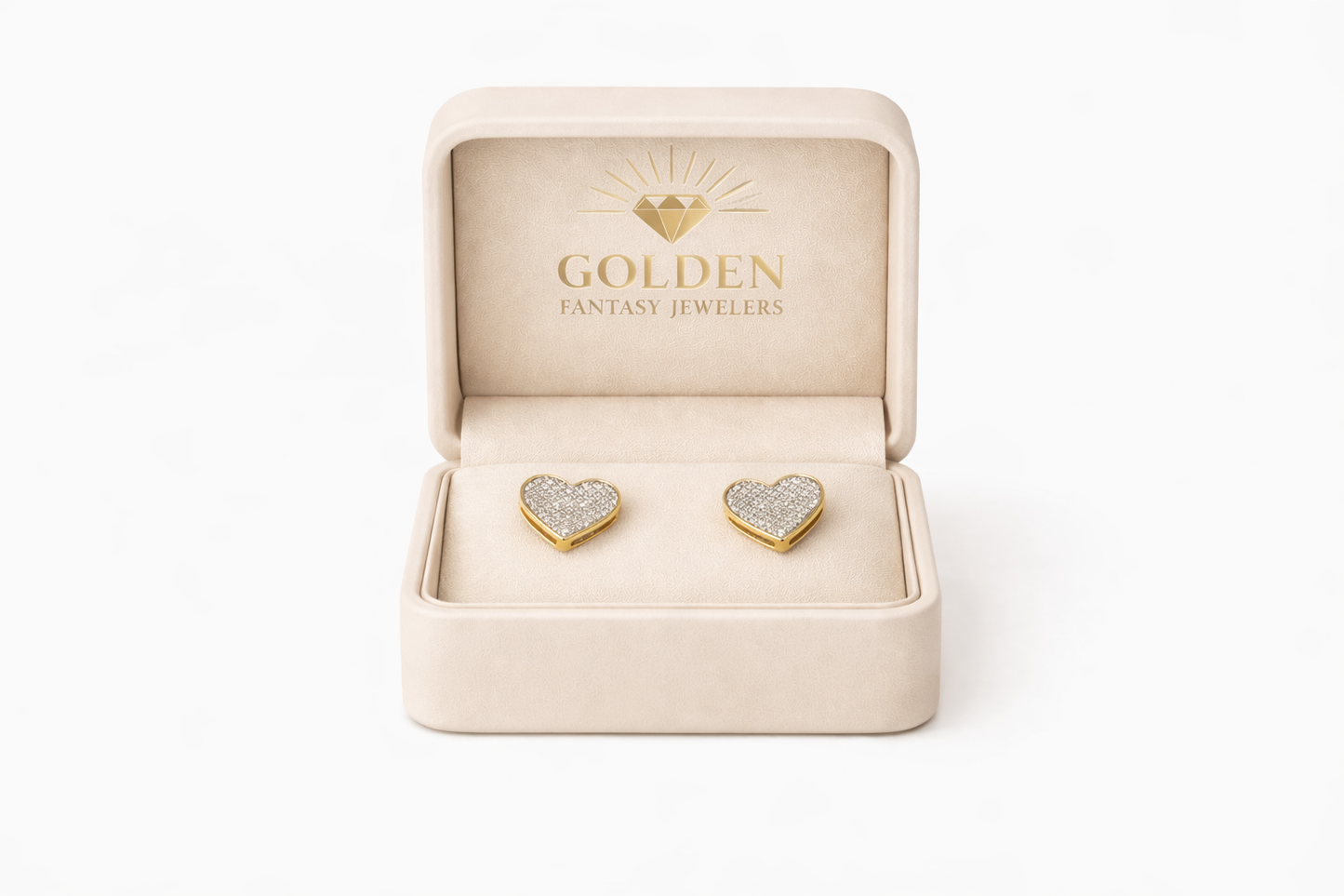 10K Yellow Gold Earrings 0.28 ct Natural Diamond