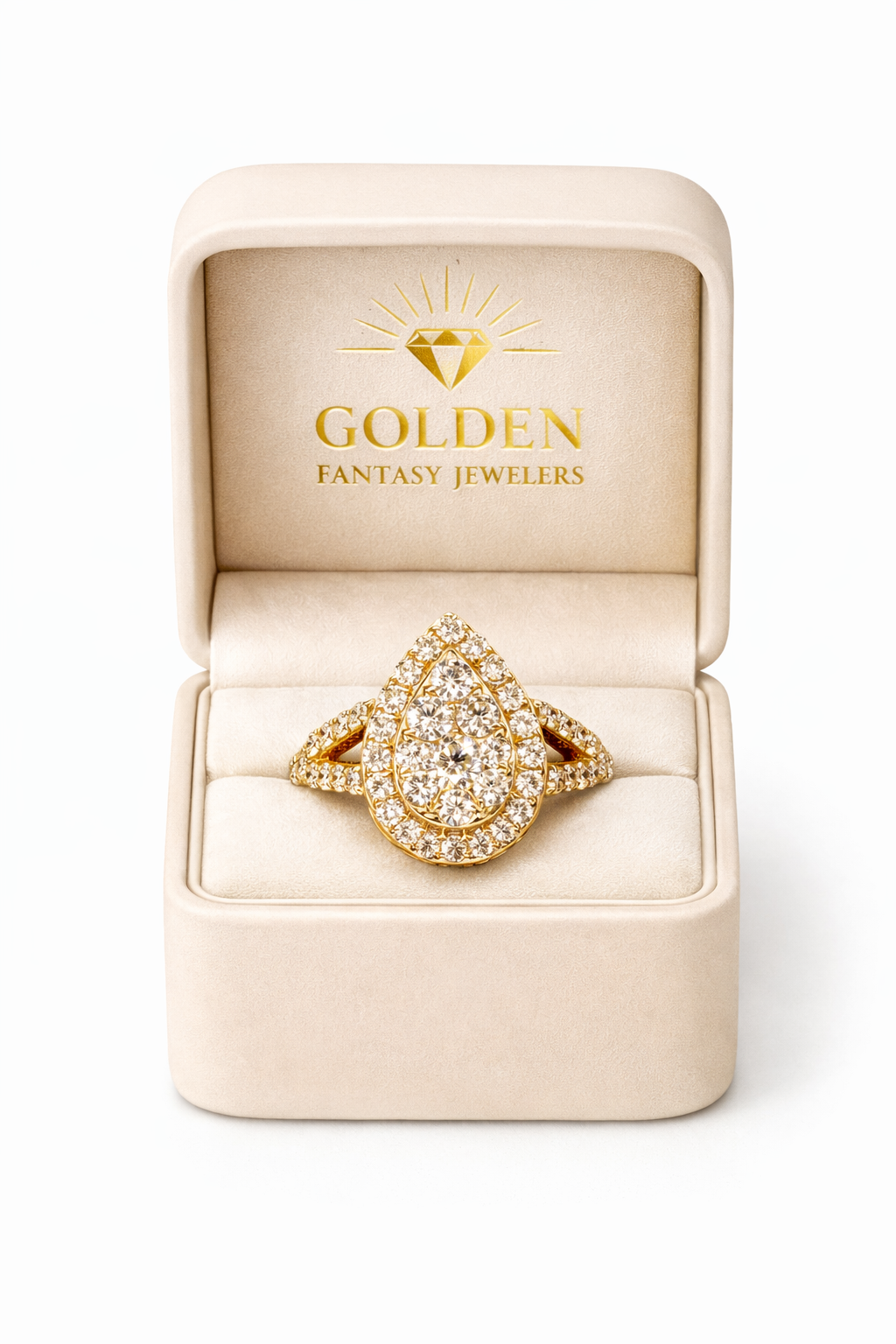 14K Yellow Gold Ring 2.05 ct Natural Diamond
