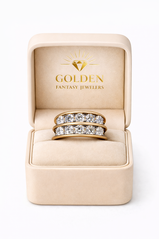 10K Gold Men's Ring 3.00 ct Lab Grown Diamond