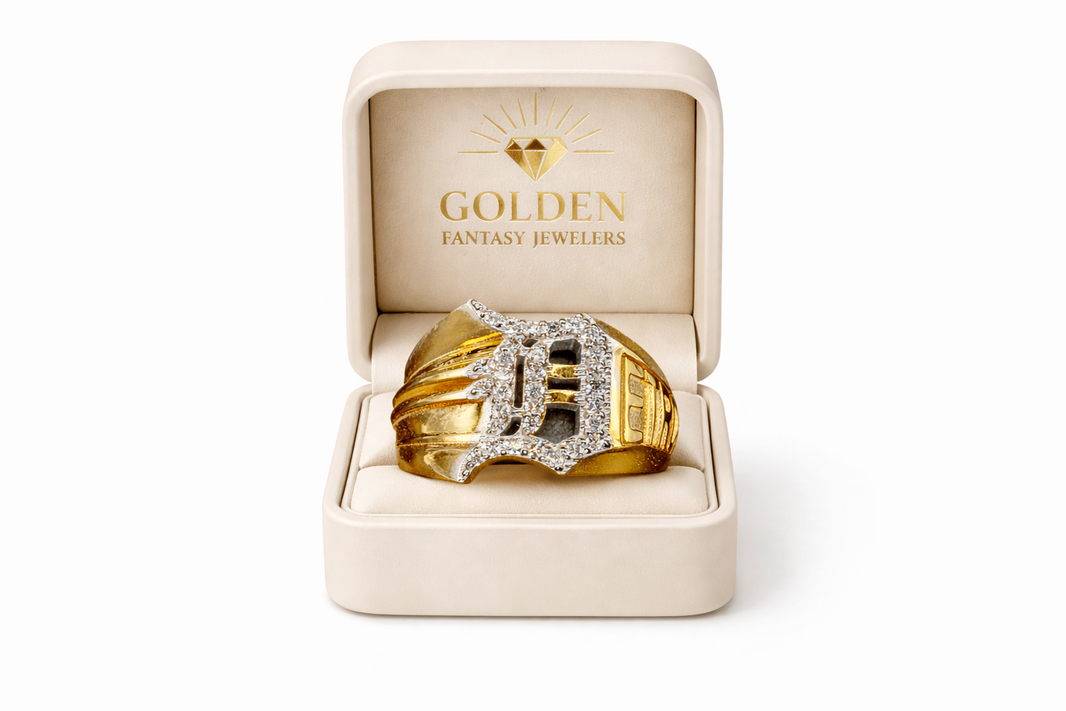 10K Yellow Gold “Detroit” Ring 0.50 ct Natural Diamond