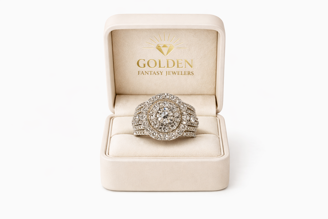 10K Yellow Gold Ring 3.00 ct Natural Diamond