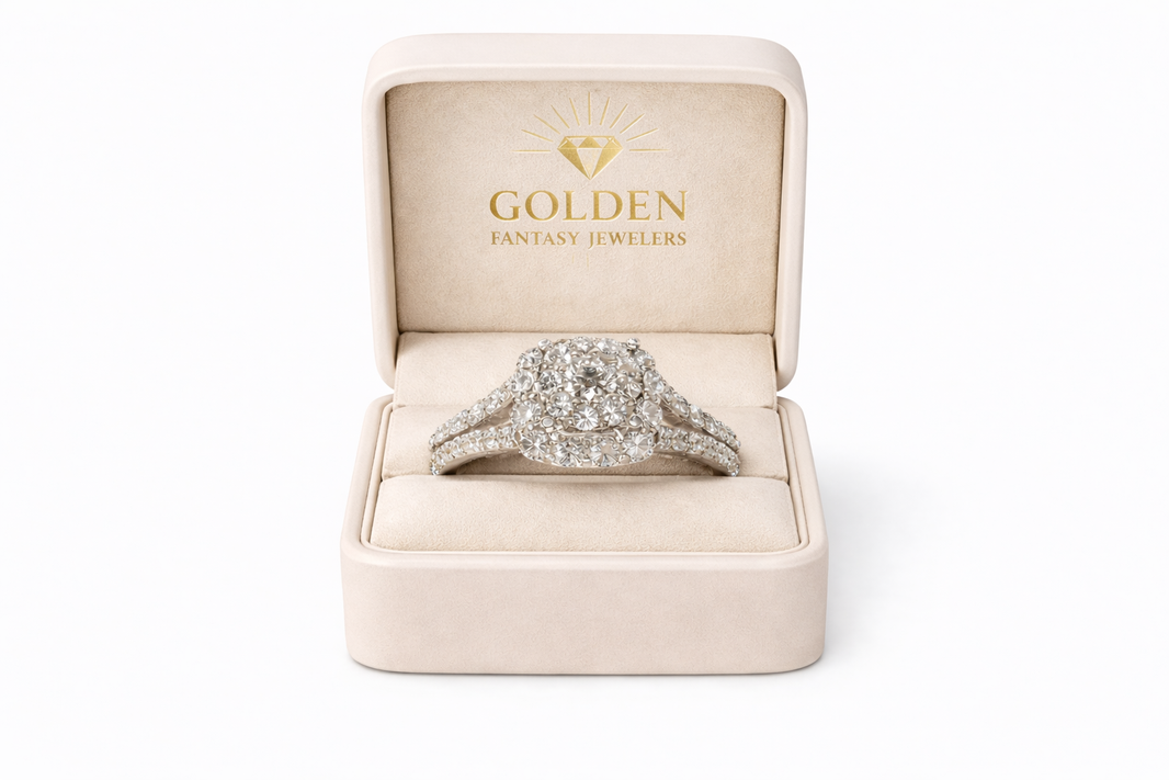 14K White Gold Women's Ring 2.51 ct Natural Diamond