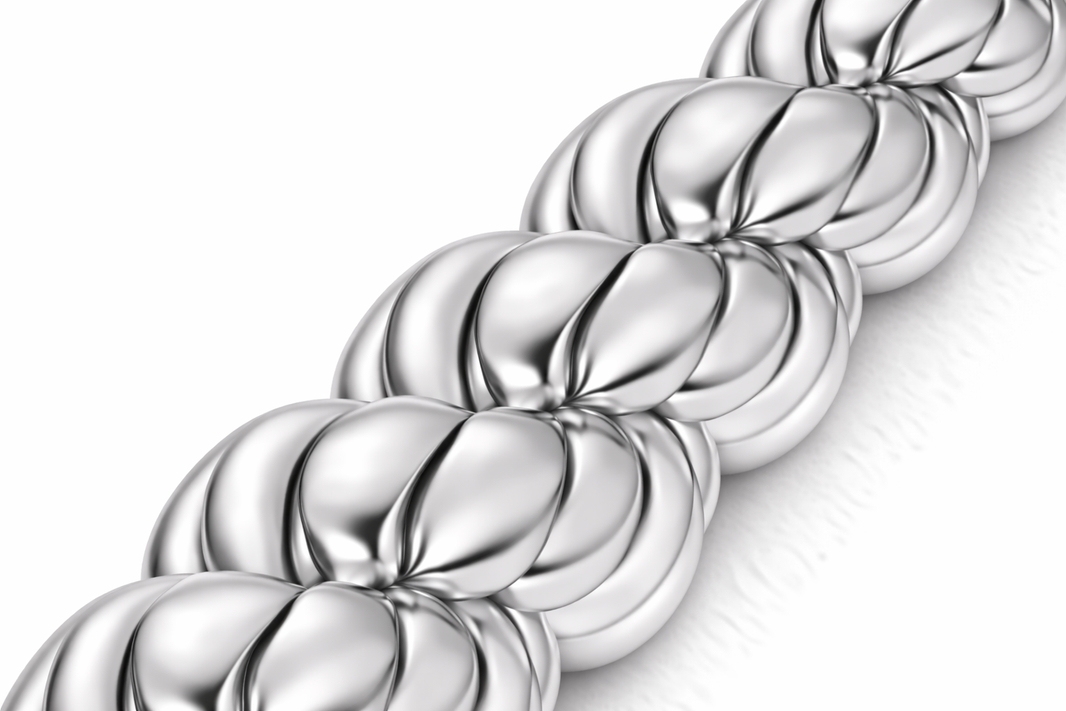 Sterling Silver - 16.00mm Diamond-Cut Rope Chain