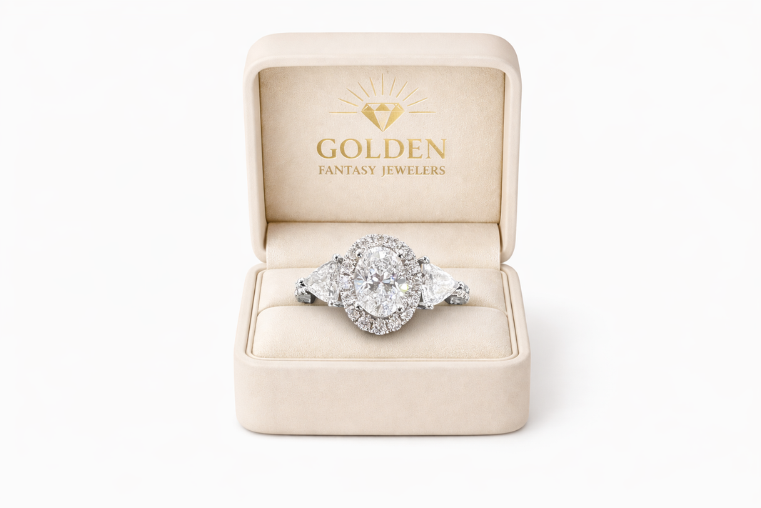 14K White Gold Ring 0.98 ct Natural Diamond