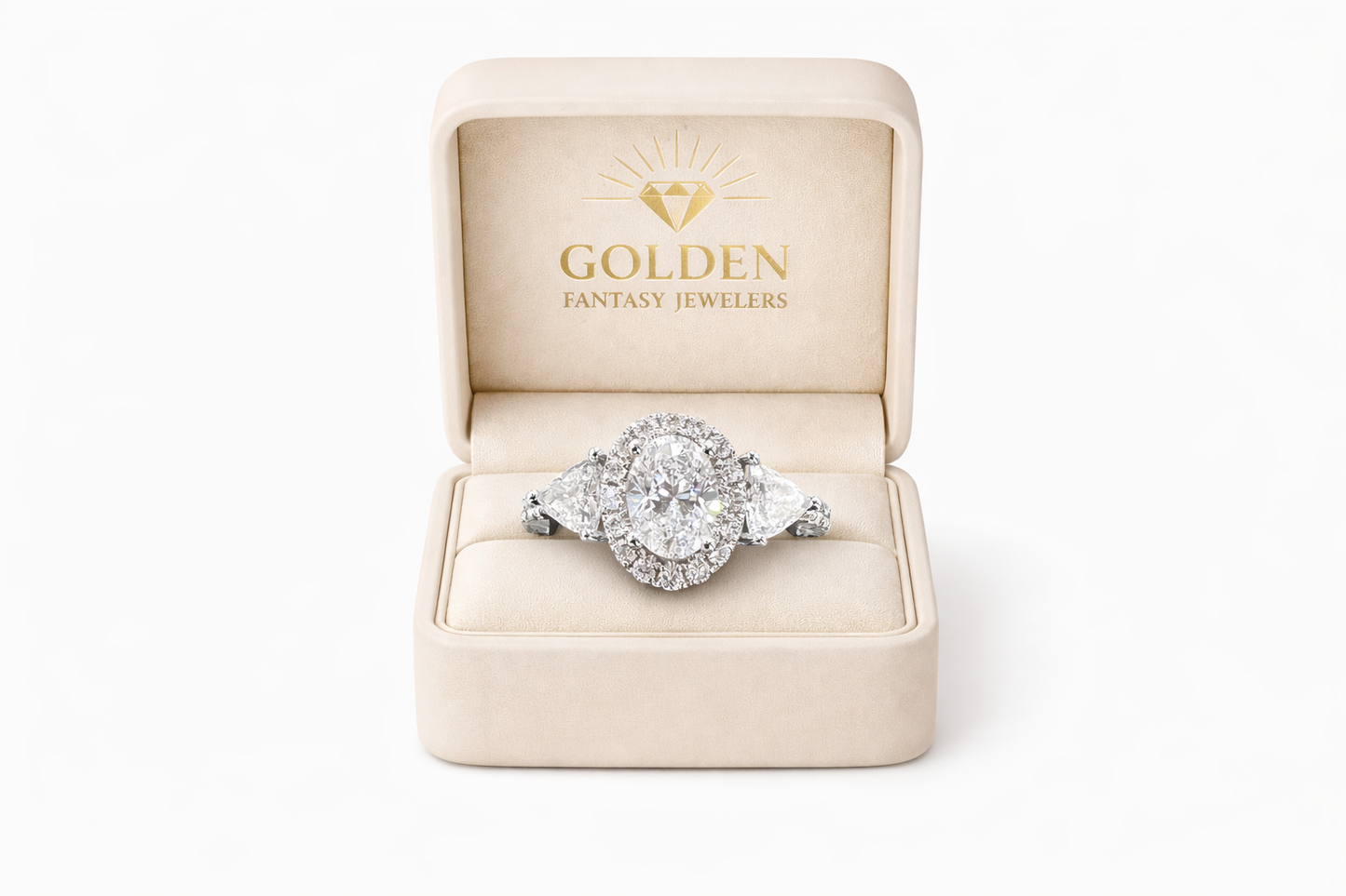 14K White Gold Ring 0.98 ct Natural Diamond