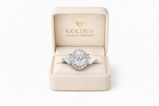 14K White Gold Ring 0.98 ct Natural Diamond