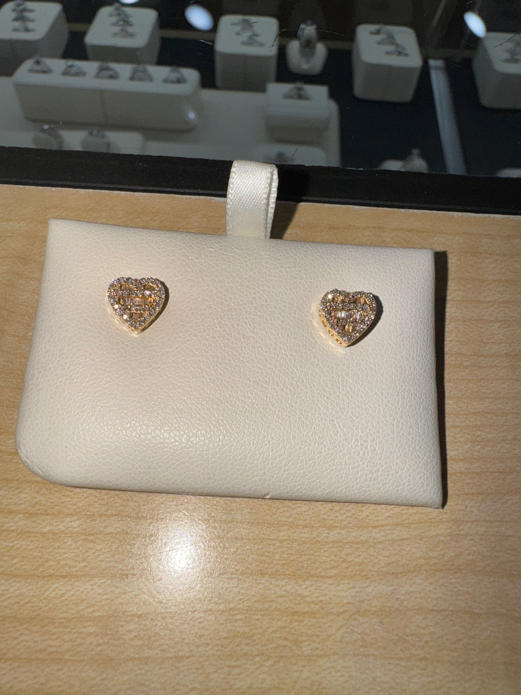 14K Yellow Gold Earrings 0.33 ct Natural Diamond